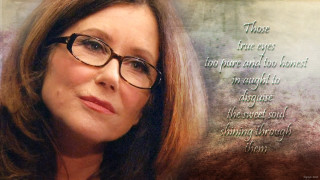 Woman glasses quote wall smiling - elaine duillo free wallpaper