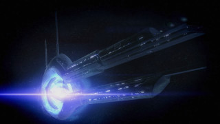 Spaceship flying bright light center - a space ship free wallpaper