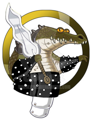 Cartoon alligator costume knife mouth - a knife and a knife free wallpaper for mobile