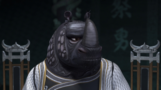 Emperor huizong mask white robe - a black mask free wallpaper