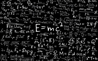 Blackboard numbers symbols mathematics equations 2 - a blackboard free wallpaper