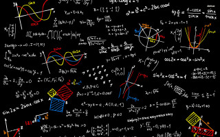 Blackboard graphs numbers analytical art - a blackboard free wallpaper