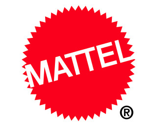 Red sticker mattel white letters - matte free wallpaper