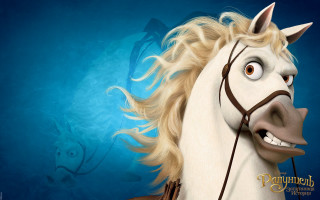 Cartoon horse long mane smile - its face free wallpaper for desktop