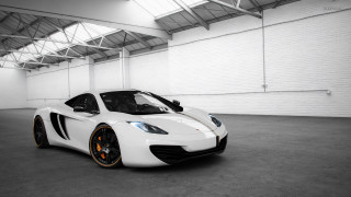 White sports car garage pearlescent - andrew allan free wallpaper