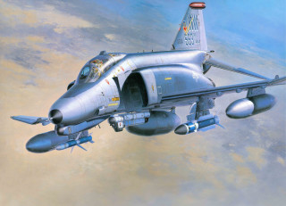 Fighter jet flying sky clouds 8 - don maitz free wallpaper