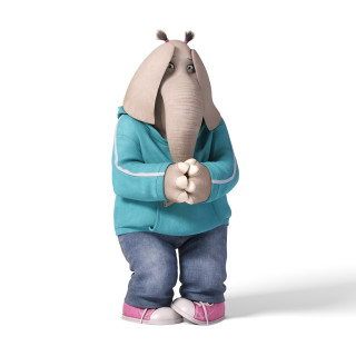 Cartoon elephant blue shirt jeans 2 - ceri richards free wallpaper