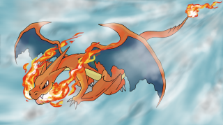 Fire breathing dragon water blue - dragon! free wallpaper for desktop