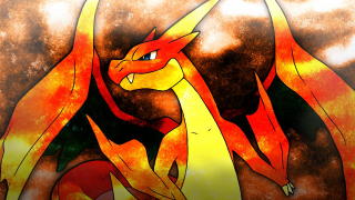Red yellow dragon black background 2 - dragon free wallpaper