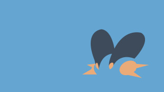 Birds flying blue sky orange - a black beak free wallpaper