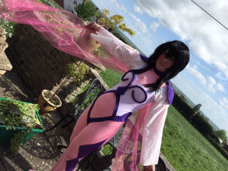 Woman costume sun pink scarf - cosplay free wallpaper