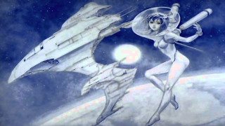 Woman holding giant object sword - boris vallejo free wallpaper