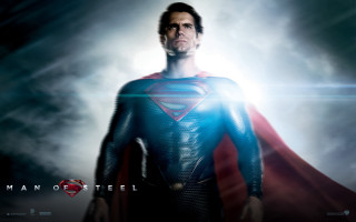 Man of steel superman cloudy 2 - his eye free wallpaper