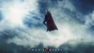Man of steel flying sky - the chest free wallpaper