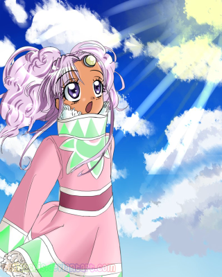 Girl pink dress flying hair - alice prin free wallpaper for mobile