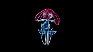 Colorful mushroom black background blue - background free wallpaper