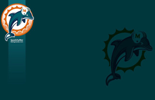 Dolphins logo green blue white - logo free wallpaper