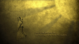 Woman yellow background quote drawing - best free wallpaper