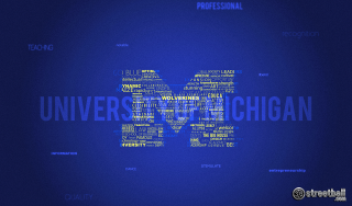 Blue background michigan university large - international free wallpaper for desktop