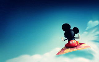 Mickey mouse parachute red ball - a parachute free wallpaper