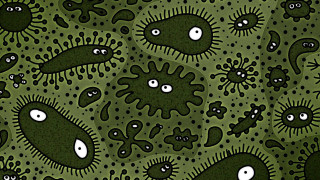 Green black pattern dots background - dot free wallpaper
