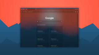 Google desktop screen mountains background - hue free wallpaper