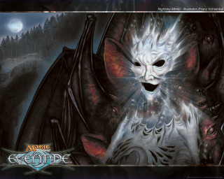 White cat demon face demon - a demon face free wallpaper