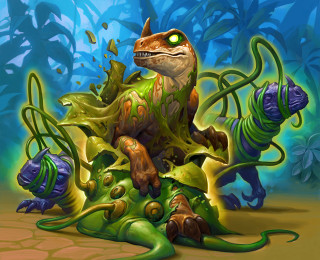 Cartoon character plant glowing eyes - hearthstone free wallpaper