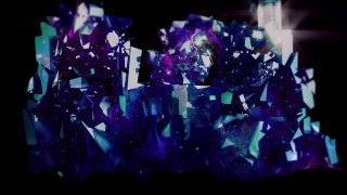 Purple blue holography particles android - the dark room free wallpaper