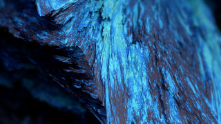 Blue black bird wing feathers - octane renderer free wallpaper for desktop