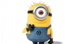 Minion big eye blue overalls - a minion free wallpaper