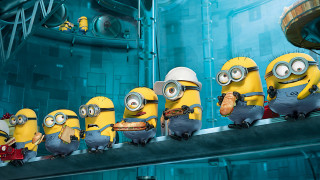 Minions lined up movie scene - ed benedict free wallpaper