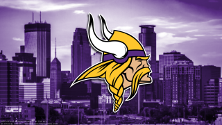 Minnesota vikings logo city skyline 2 - skyscraper free wallpaper