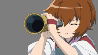 Girl camera looking lens distance - 4k resolution free wallpaper