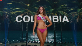 Woman bikini pose palm trees - emma ríos free wallpaper