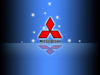 Blue background red black logo - abstract art free wallpaper