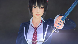 Woman suit sword serious look - her face free wallpaper for desktop