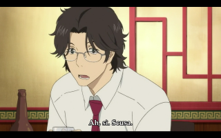 Man tie glasses beer caption - a caption free wallpaper