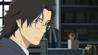 Man glasses book shelf room - a computer free wallpaper for desktop