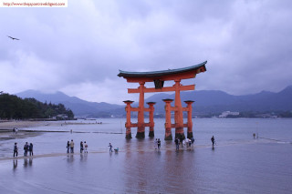 Beach orange gate group people - digital photography free wallpaper