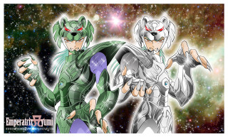 Anime characters space galaxy stars - symmetry!! free wallpaper