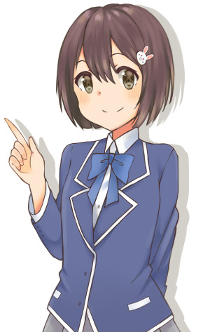 Girl blue suit bow tie - something free wallpaper for mobile