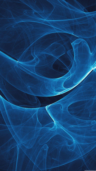 Blue wavy abstract black white - image free wallpaper for mobile