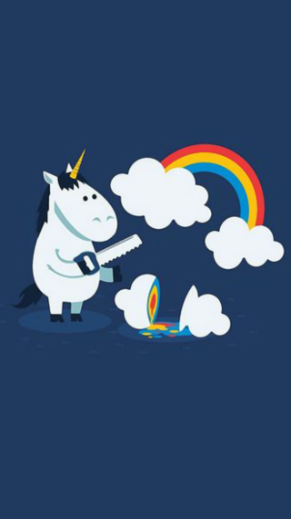 Unicorn rainbow background colorful magic - pop surrealism free wallpaper for mobile