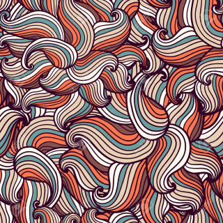 Colorful wavy pattern surface design - free abstract wallpaper for tablet