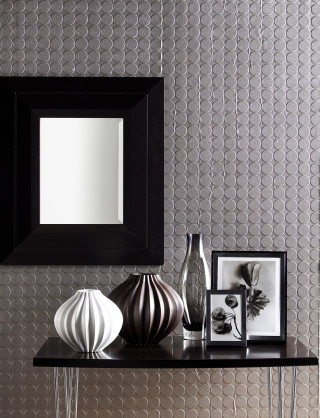 Mirror table vase opart barbedwire - free minimalism wallpaper