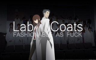 Man woman crowd lab coats - fashion free wallpaper