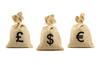 Three bags currency symbols dollar - this picture free wallpaper