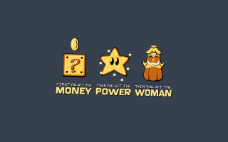 Money power woman game star - a logo free wallpaper