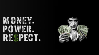 Man holding money power respect - character free wallpaper for desktop